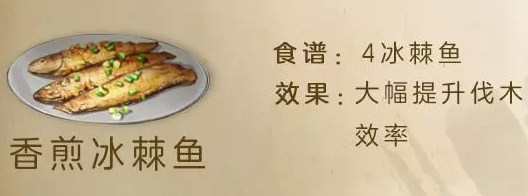 《明日之后》香煎冰棘鱼食物配方介绍