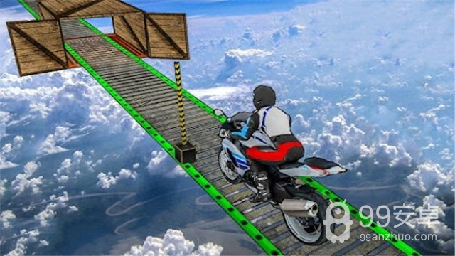 摩托车空中赛道3D