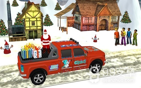 圣诞老人汽车驾驶3D